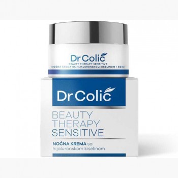 DR COLIĆ BEAUTY THERAPY SENSITIVE noćna krema sa hijaluronskom kiselinom, 50ml DR COLIĆ BEAUTY THERAPY SENSITIVE noćna krema sa hijaluronskom kiselinom, 50ml