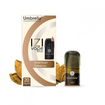 UMBRELLA AMERICAN TOBACCO izi pod, 20mg/ml UMBRELLA AMERICAN TOBACCO izi pod, 20mg/ml