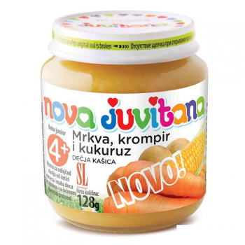 JUVITANA MRKVA, KROMPIR I KUKURUZ kašica, 128g JUVITANA MRKVA, KROMPIR I KUKURUZ kašica, 128g
