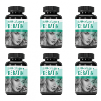 SUPER COLLAGEN + KERATIN tablete, 60kom PAKET 6 KUTIJA SUPER COLLAGEN + KERATIN tablete, 60kom PAKET 6 KUTIJA