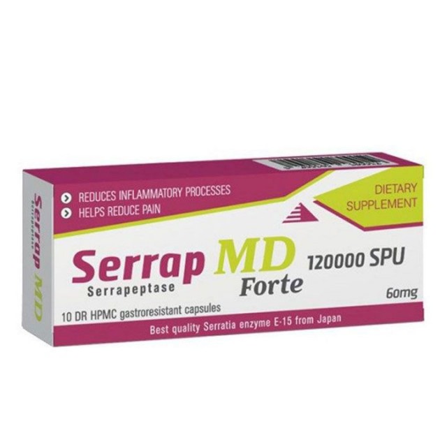 SERRAP MD FORTE 120000 SPU kapsule, 10kom SERRAP MD FORTE 120000 SPU kapsule, 10kom