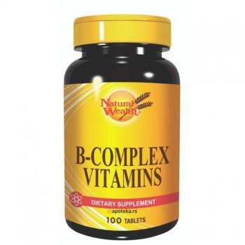 NATURAL WEALTH B Complex vitamini, 100 tableta NATURAL WEALTH B Complex vitamini, 100 tableta
