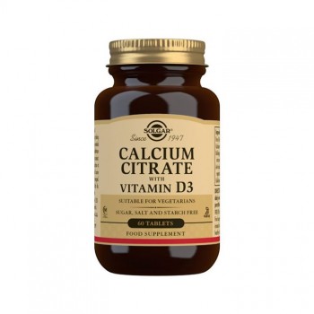 SOLGAR KALCIJUM CITRAT + VITAMIN D3 tablete, 60kom  SOLGAR KALCIJUM CITRAT + VITAMIN D3 tablete, 60kom