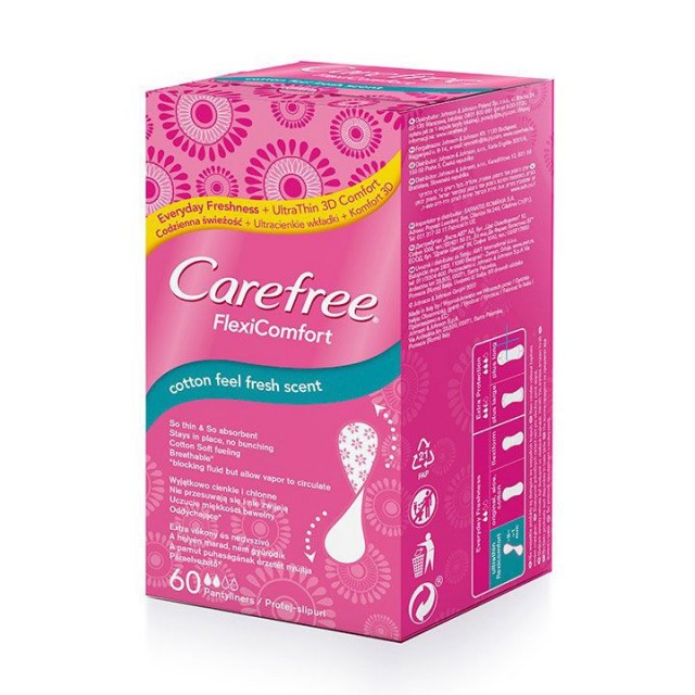 CAREFREE FLEXICOMFORT dnevni ulošci, 60kom CAREFREE FLEXICOMFORT dnevni ulošci, 60kom