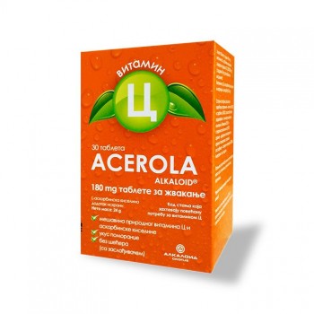 ACEROLA 180mg tablete za žvakanje, 30kom ACEROLA 180mg tablete za žvakanje, 30kom