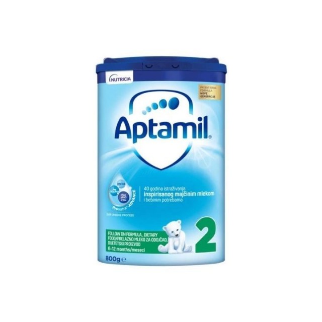 APTAMIL 2 PRONUTRA ADVANCE mleko, 6m+, 800g APTAMIL 2 PRONUTRA ADVANCE mleko, 6m+, 800g