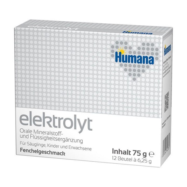 HUMANA ELEKTROLIT sa ukusom komorača kesice, 12kom HUMANA ELEKTROLIT sa ukusom komorača kesice, 12kom