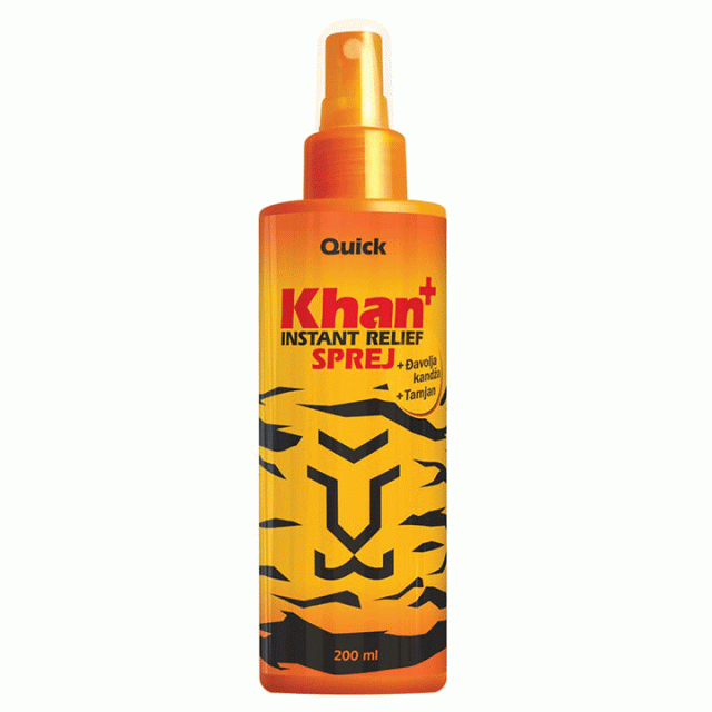 KHAN+ INSTANT RELIEF sprej, 200ml KHAN+ INSTANT RELIEF sprej, 200ml
