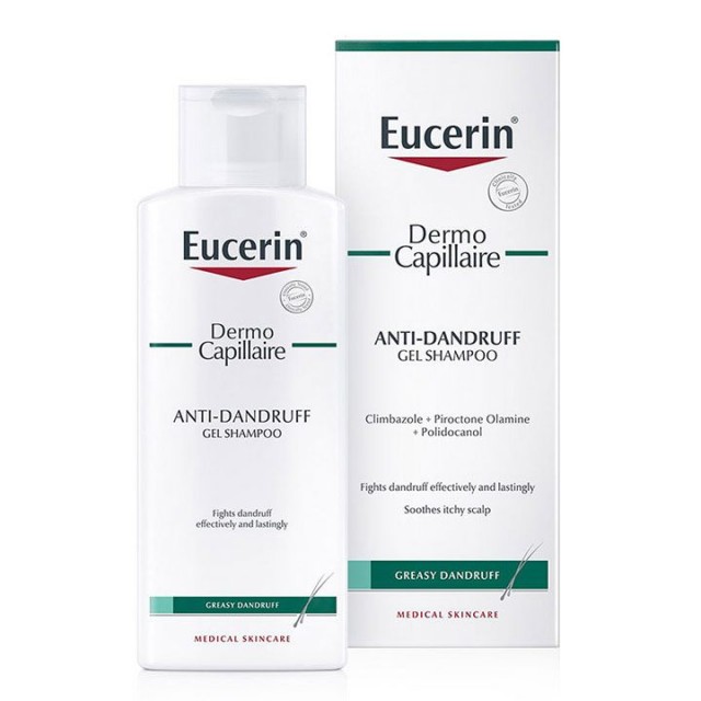 EUCERIN DERMO CAPILLAIRE gel-šampon protiv masne peruti, 250ml EUCERIN DERMO CAPILLAIRE gel-šampon protiv masne peruti, 250ml