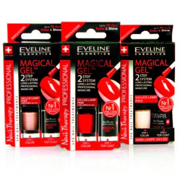 Eveline Magical gel 2x5ml lak za nokte Eveline Magical gel 2x5ml lak za nokte