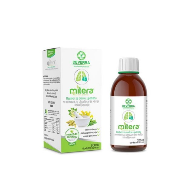 MITERA SIRUP za ublažavanje kaslja, 200ml MITERA SIRUP za ublažavanje kaslja, 200ml