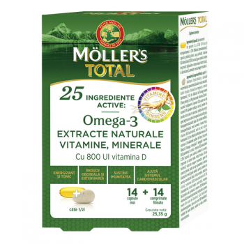 MOLLER'S TOTAL kapsule i tablete, 14 + 14kom MOLLER'S TOTAL kapsule i tablete, 14 + 14kom