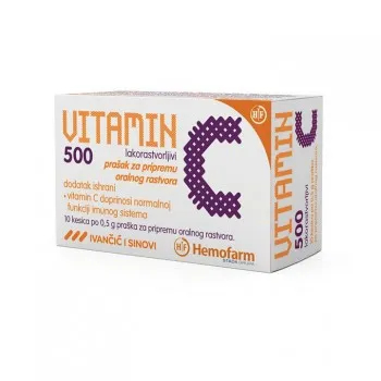 VITAMIN C 500 kesice, 10kom VITAMIN C 500 kesice, 10kom