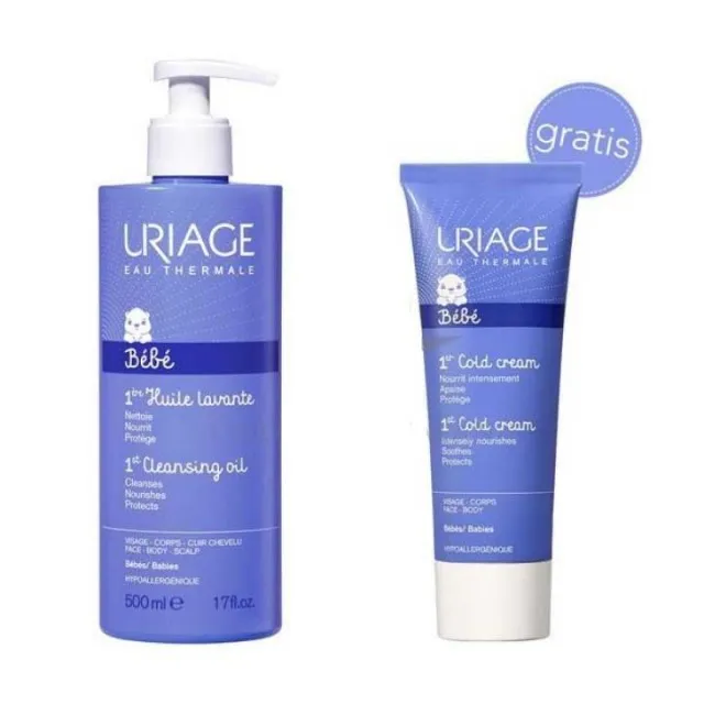 URIAGE BEBE krema za kupanje, 500ml + mleko za telo, 75ml URIAGE BEBE krema za kupanje, 500ml + mleko za telo, 75ml