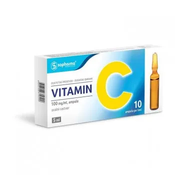 VITAMIN C 500mg ampule, 10kom VITAMIN C 500mg ampule, 10kom