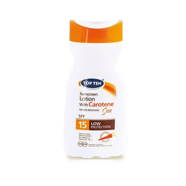 TOP TEN CAROTEN SPF15 losion, 200ml TOP TEN CAROTEN SPF15 losion, 200ml