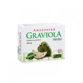 GRAVIOLA AMAZONSKA HERBA 350mg kapsule, 60kom
