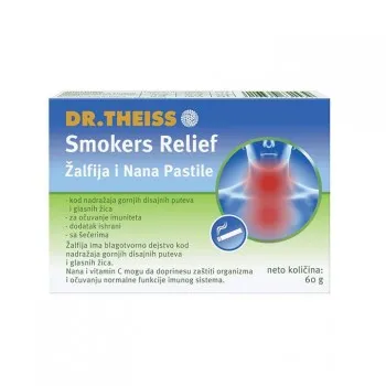 SMOKERS RELIEF žalfija i nana pastile, 24kom SMOKERS RELIEF žalfija i nana pastile, 24kom
