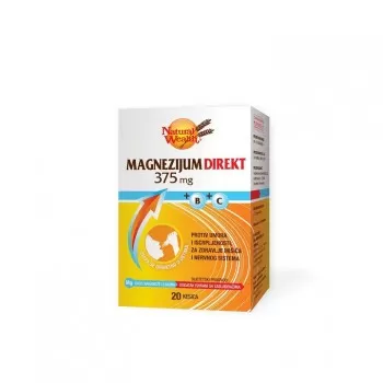 NW MAGNEZIJUM DIREKT 375+B+C kesice, 20kom NW MAGNEZIJUM DIREKT 375+B+C kesice, 20kom