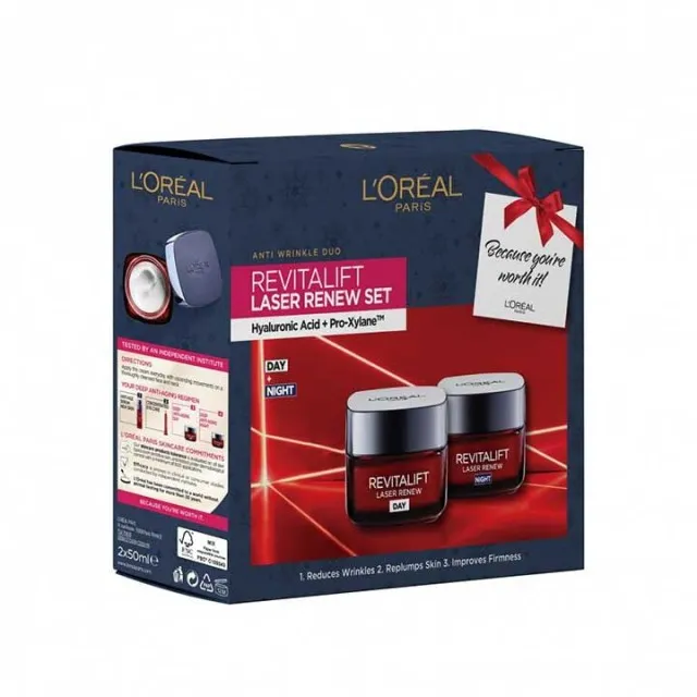 LOREAL SET (REVITALIFT LASER dnevna + noćna krema), 50ml LOREAL SET (REVITALIFT LASER dnevna + noćna krema), 50ml