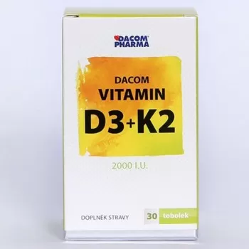 DACOM VITAMIN D3 + K2 2000 I.U. kapsule, 30kom DACOM VITAMIN D3 + K2 2000 I.U. kapsule, 30kom