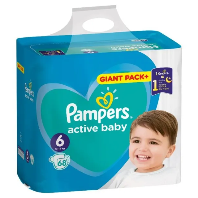 PAMPERS 6 pelene 13-18kg 68 komada