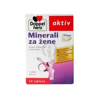 DOPPELHERZ AKTIV MINERALI ZA ŽENE tablete, 30kom DOPPELHERZ AKTIV MINERALI ZA ŽENE tablete, 30kom
