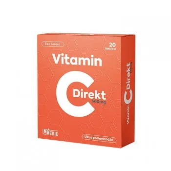 VITAMIN C DIRECT 500mg kesice, 20kom VITAMIN C DIRECT 500mg kesice, 20kom