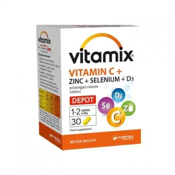 VITAMIX VITAMIN C + ZINC + SELENIUM + D3 tablete, 30kom VITAMIX VITAMIN C + ZINC + SELENIUM + D3 tablete, 30kom