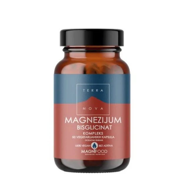 TERRANOVA MAGNEZIJUM BISGLICINAT KOMPLEKS kapsule 100mg, 50kom