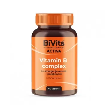 BIVITS ACTIVA VITAMIN B COMPLEX tablete, 60kom BIVITS ACTIVA VITAMIN B COMPLEX tablete, 60kom