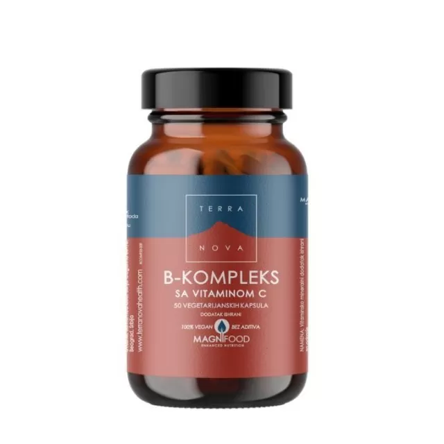 TERRANOVA B-KOMPLEKS SA VITAMINOM C kapsule, 50kom TERRANOVA B-KOMPLEKS SA VITAMINOM C kapsule, 50kom