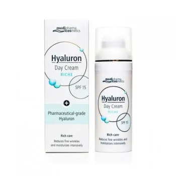 MEDIPHARMA HYALURON bogata dnevna krema SPF15, 50ml