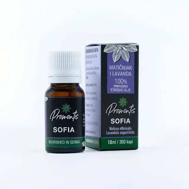 PROMONTIS SOFIA etarsko ulje matičnjaka i lavande, 10ml PROMONTIS SOFIA etarsko ulje matičnjaka i lavande, 10ml