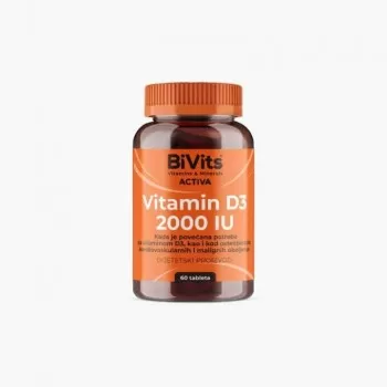 BIVITS ACTIVA VITAMIN D3 2000IU tablete, 60kom BIVITS ACTIVA VITAMIN D3 2000IU tablete, 60kom