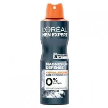 LOREAL men magnesium defense dezodorans u spreju, 150ml LOREAL men magnesium defense dezodorans u spreju, 150ml