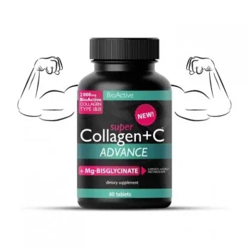 SUPER COLLAGEN ADVANCE + VITAMIN C + MG-BISGLYCINAT tablete, 60kom SUPER COLLAGEN ADVANCE + VITAMIN C + MG-BISGLYCINAT tablete, 60kom