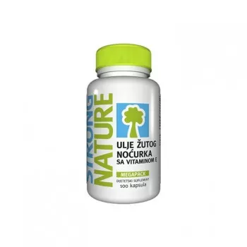 STRONG NATURE ULJE ŽUTOG NOĆURKA sa vitaminom E kapsule, 100kom STRONG NATURE ULJE ŽUTOG NOĆURKA sa vitaminom E kapsule, 100kom