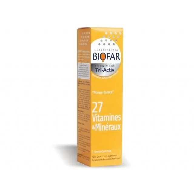 BIOFAR 27 VITAMINA I MINERALA šumeće tablete, 15kom BIOFAR 27 VITAMINA I MINERALA šumeće tablete, 15kom