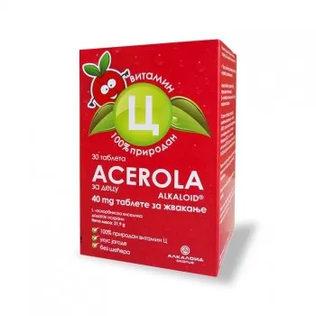 ACEROLA 40mg tablete za žvakanje , 30kom ACEROLA 40mg tablete za žvakanje , 30kom