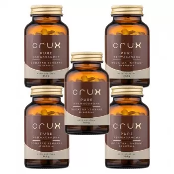 CRUX PURE ASHWAGANDHA kapsule, 60kom PAKET 5 KUTIJA CRUX PURE ASHWAGANDHA kapsule, 60kom PAKET 5 KUTIJA