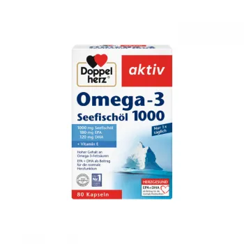 DOPPELHERZ AKTIV OMEGA 3 1000mg tablete, 80kom DOPPELHERZ AKTIV OMEGA 3 1000mg tablete, 80kom