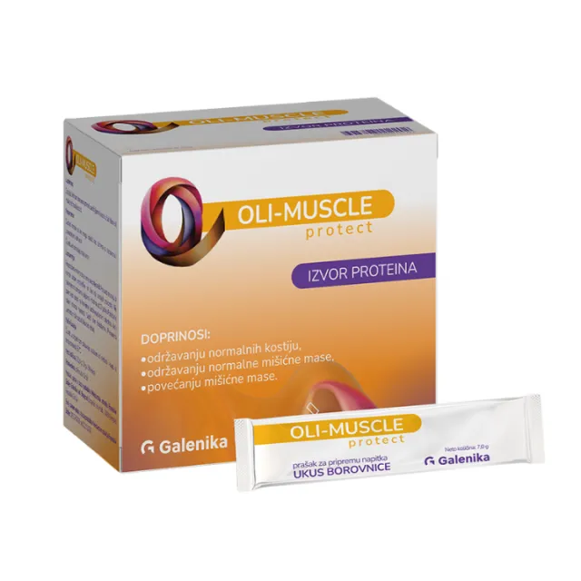 OLI MUSCLE PROTECT kesice sa ukusom borovnice, 30kom OLI MUSCLE PROTECT kesice sa ukusom borovnice, 30kom