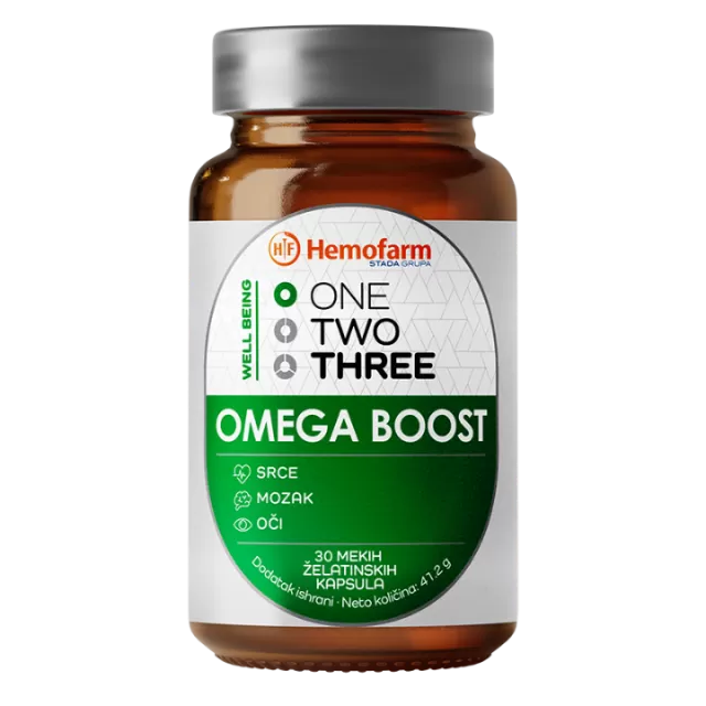 ONE TWO THREE OMEGA BOOST cps, 30kom. ONE TWO THREE OMEGA BOOST cps, 30kom.