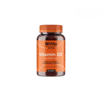 BIVITS ACTIVA VITAMIN D3 4000IU tablete, 60kom BIVITS ACTIVA VITAMIN D3 4000IU tablete, 60kom