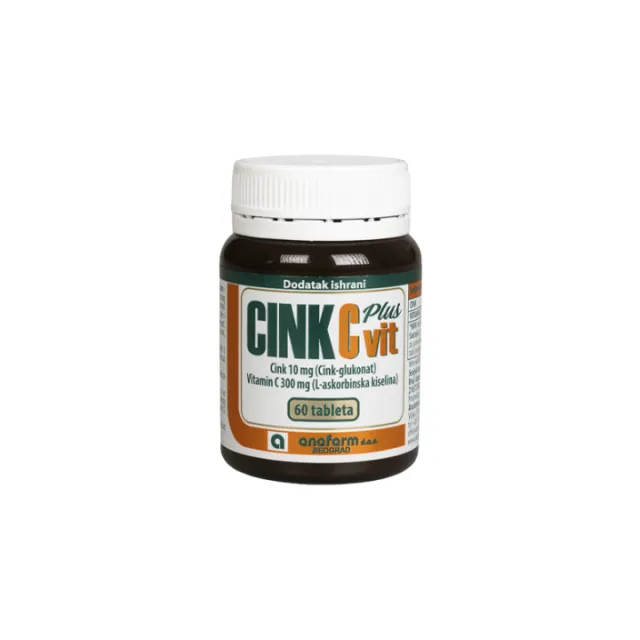 CINK I VITAMIN C kapsule, 60kom CINK I VITAMIN C kapsule, 60kom