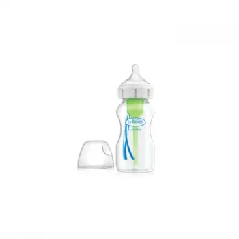 DR BROWNS WIDE NECK OPTIONS+ plastična flašica zelene boje, 270ml